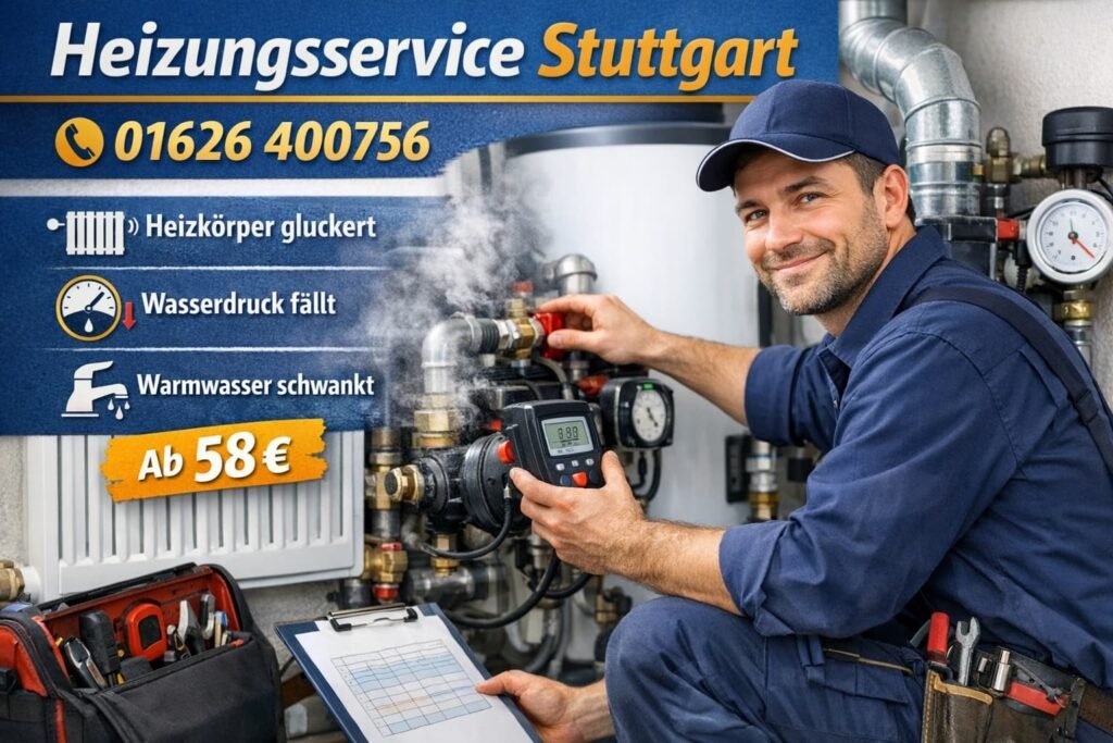Heizungsservice Stuttgart Techniker repariert Heizungsanlage – Klempner Stuttgart ab 58€