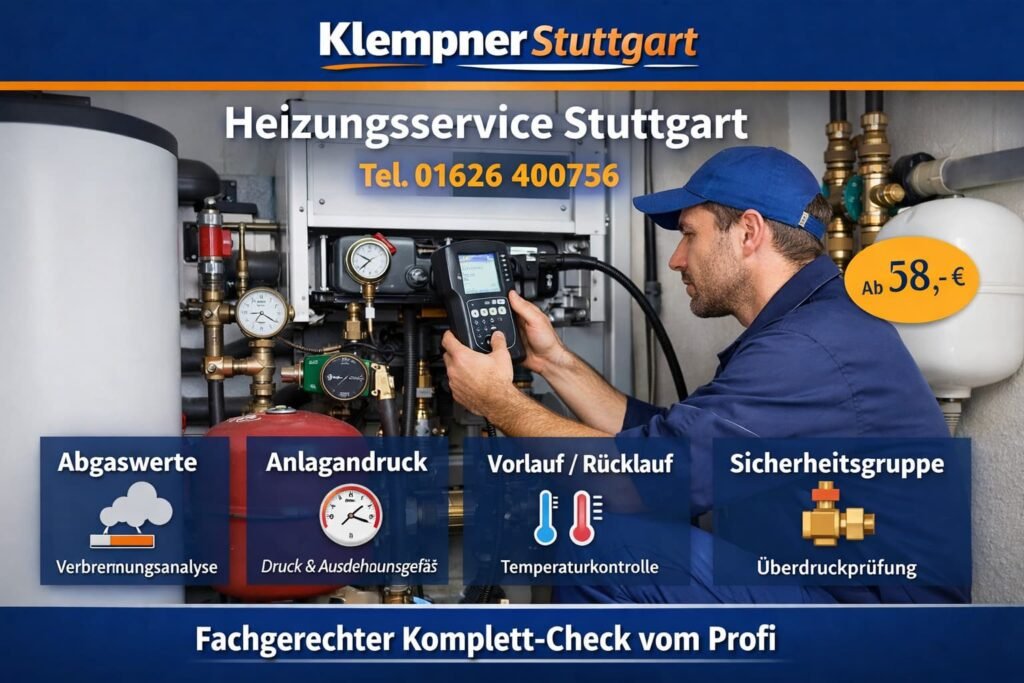 Klempner Stuttgart Techniker bei Heizungsservice und Heizungsprüfung