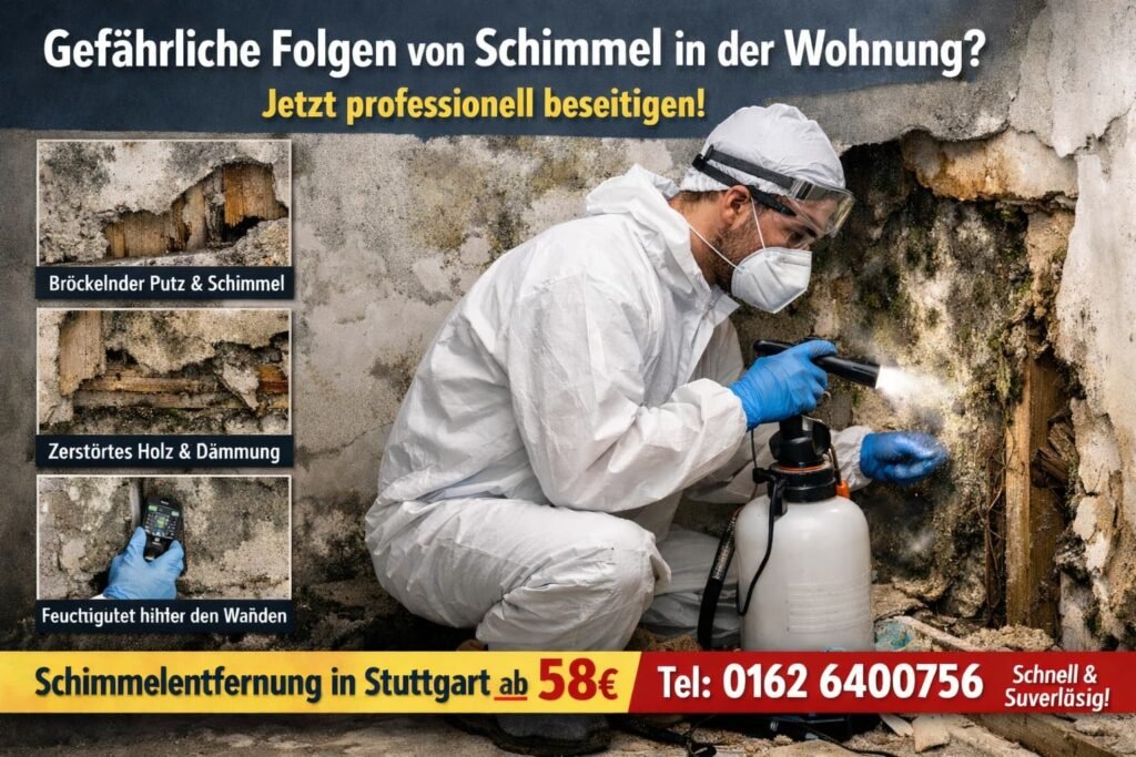 Techniker bei Schimmelbeseitigung Stuttgart – Schimmelentfernung Service ab 58€
