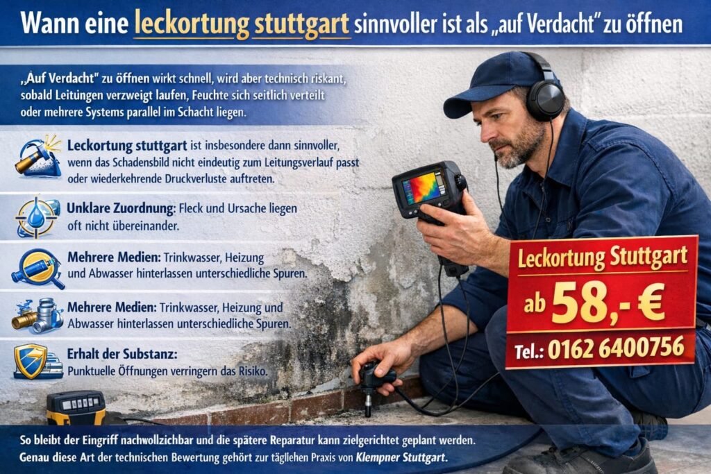 Leckortung In Stuttgart Techniker findet Wasserleck mit moderner Messtechnik – Klempner Stuttgart ab 58€