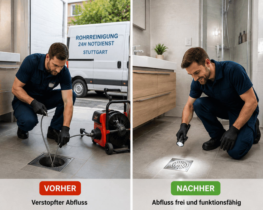 Rohrreinigungsfirma in der Nähe in Stuttgart – professionelle Rohrreinigung ab 58 €