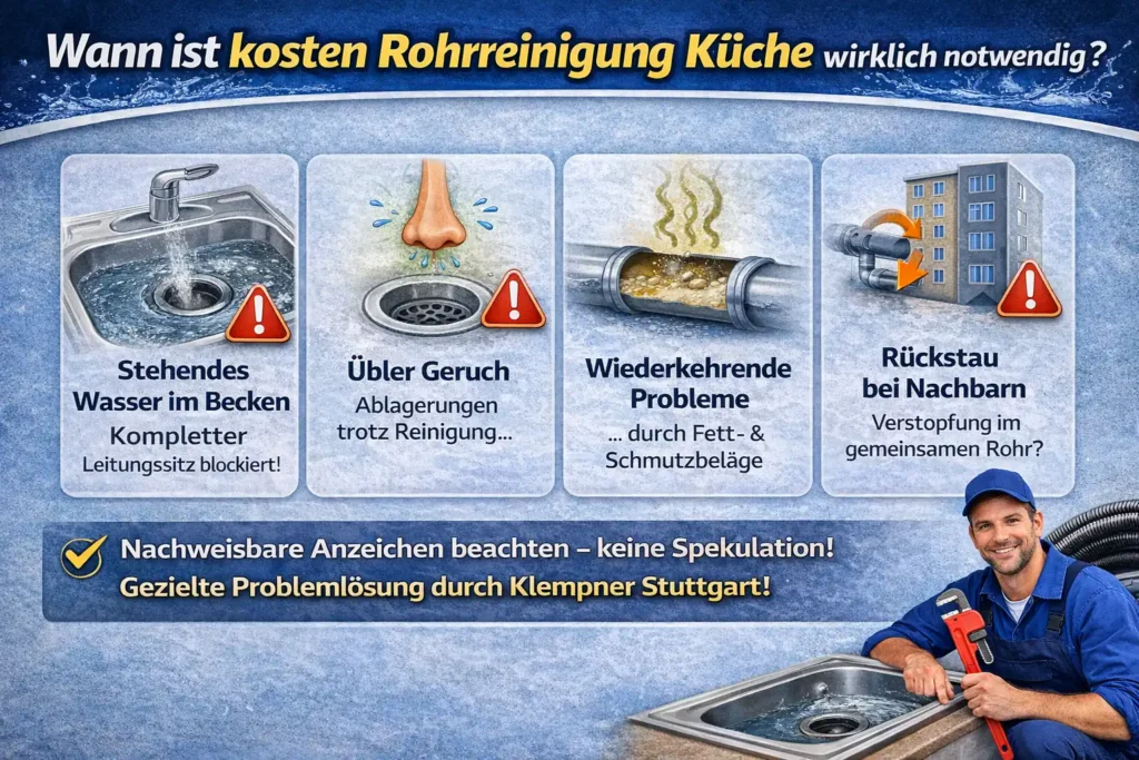 Wann ist kosten rohrreinigung küche wirklich notwendig?