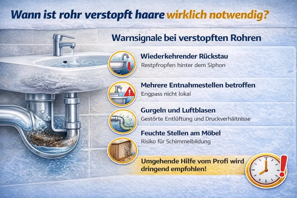 Wann ist rohr verstopft haare wirklich notwendig?