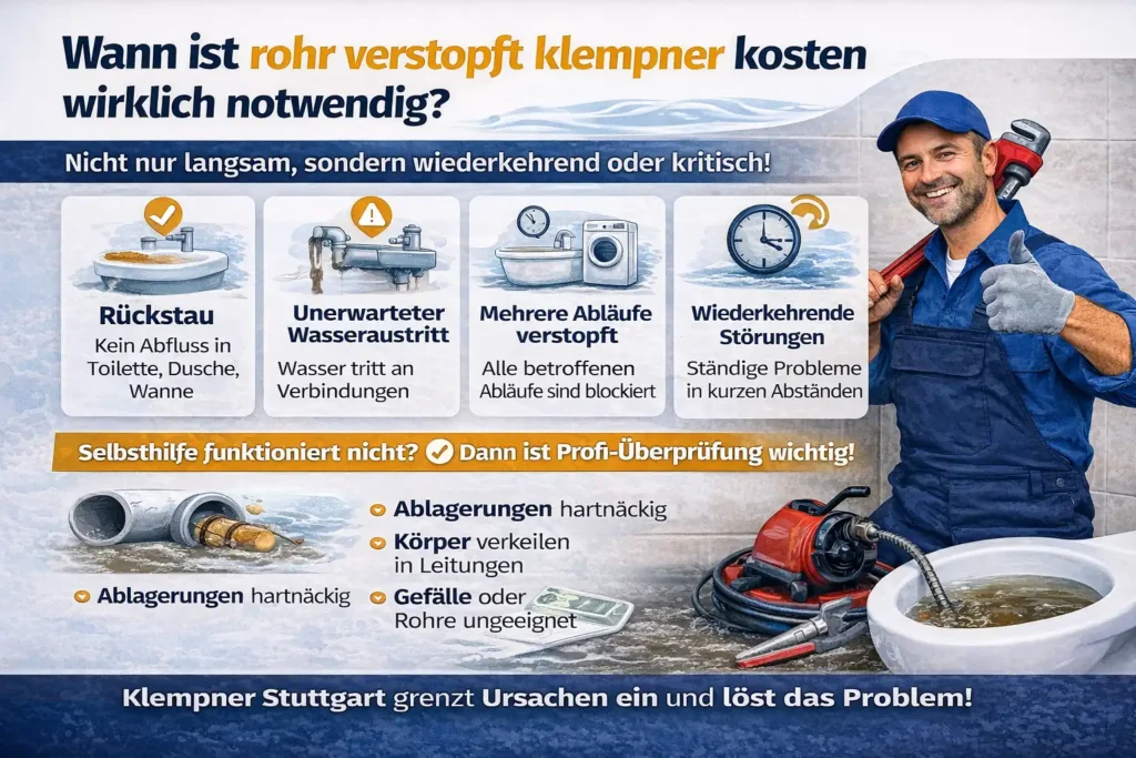Wann ist rohr verstopft klempner kosten wirklich notwendig?