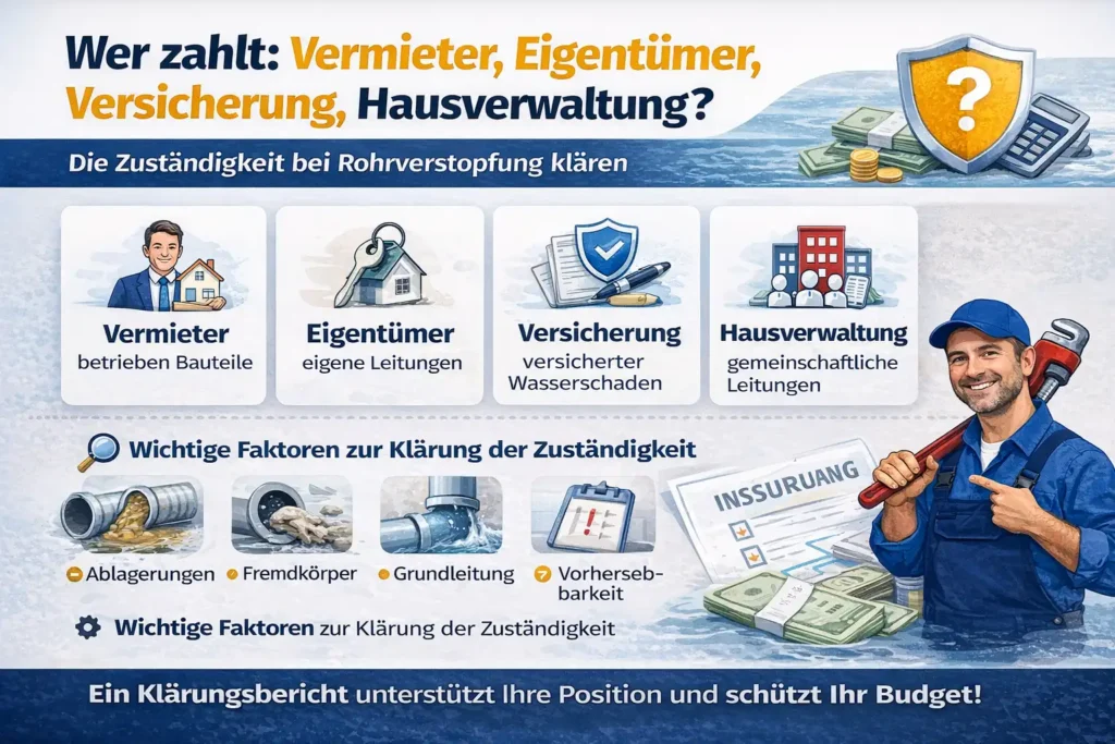 Wer zahlt: Vermieter, EigentĂŒmer, Versicherung, Hausverwaltung