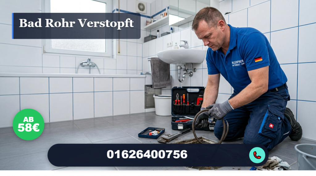 bad rohr verstopft