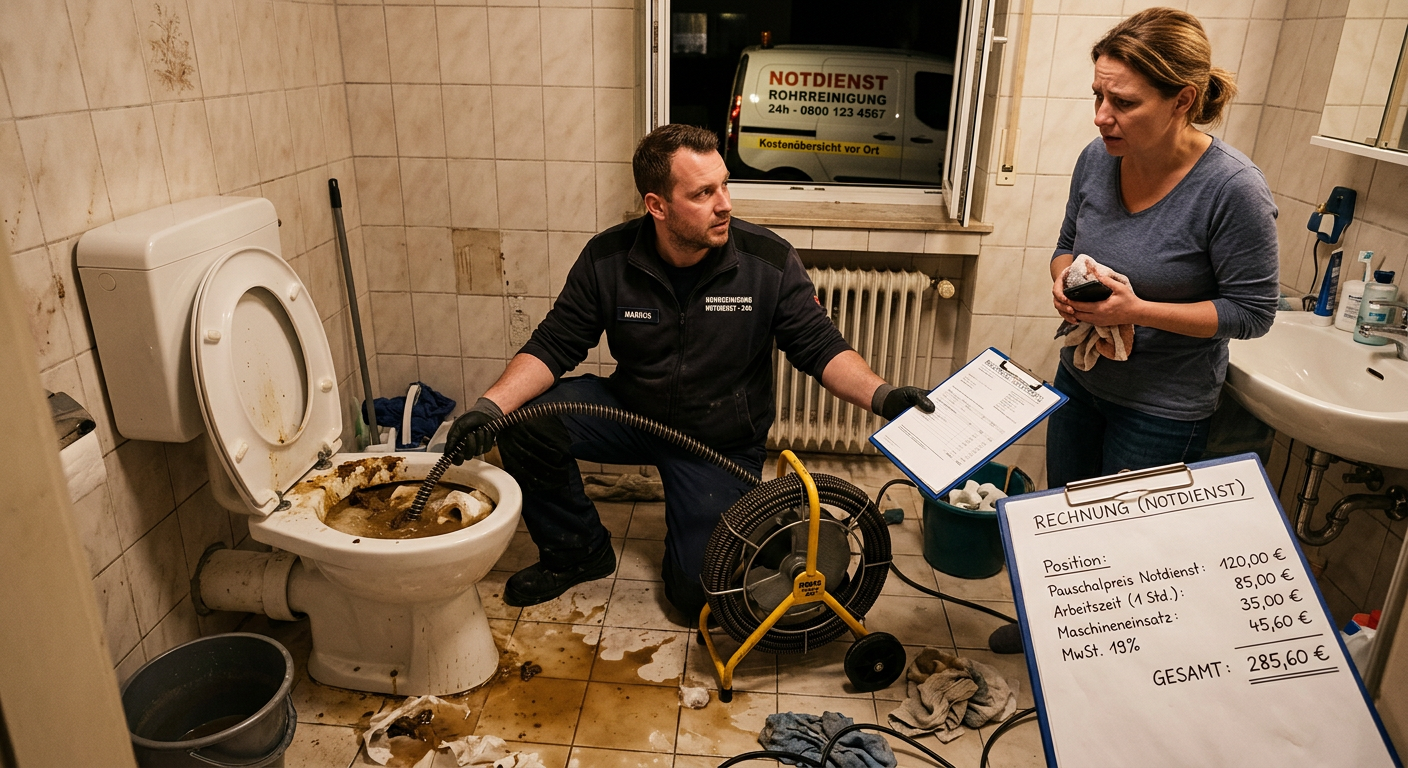 kosten rohrreinigung notdienst