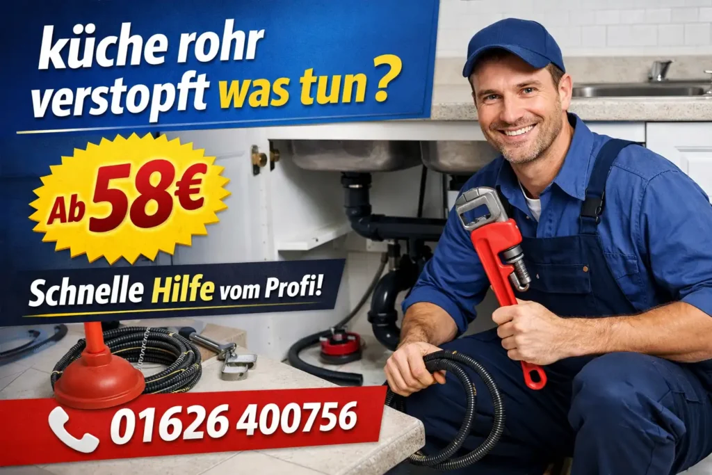 küche rohr verstopft was tun