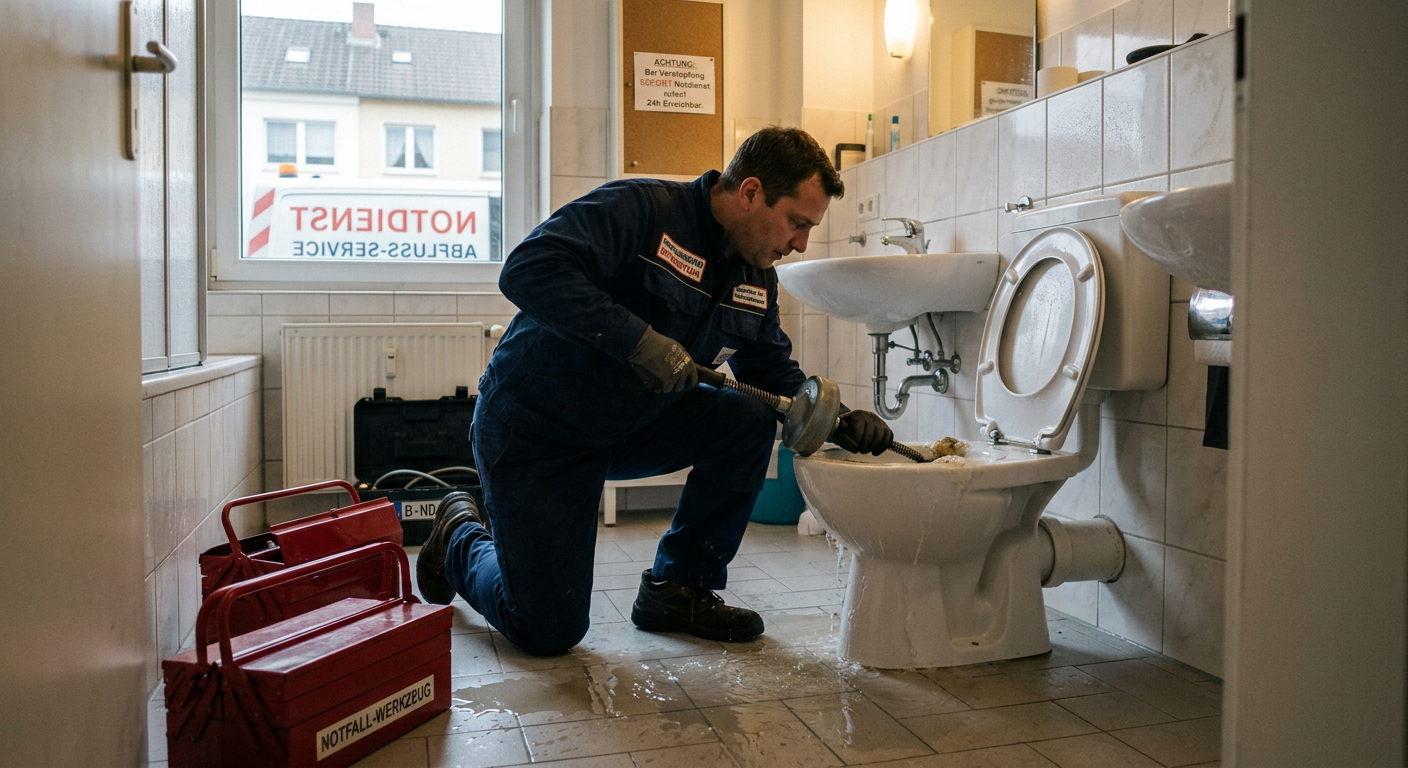 notdienst verstopfte toilette