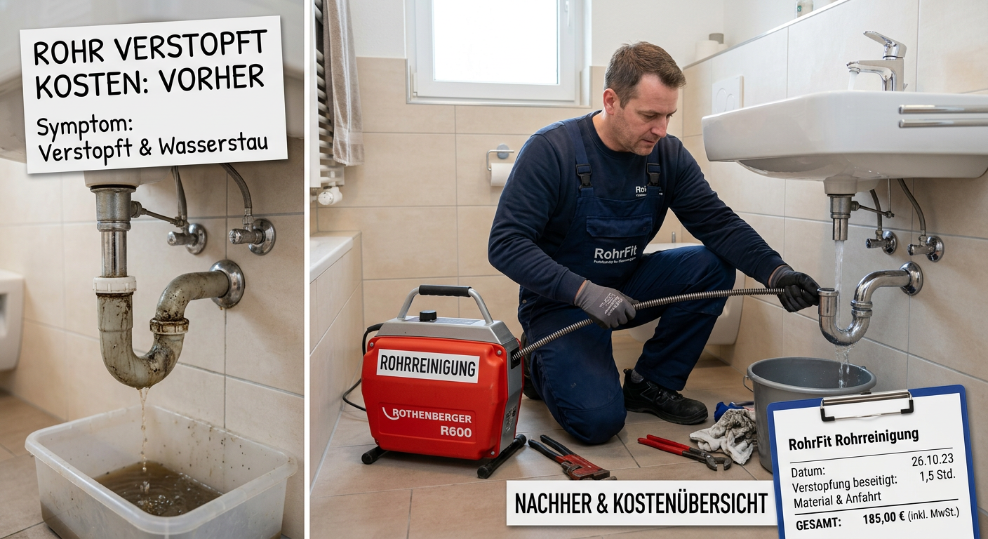 rohr verstopft kosten