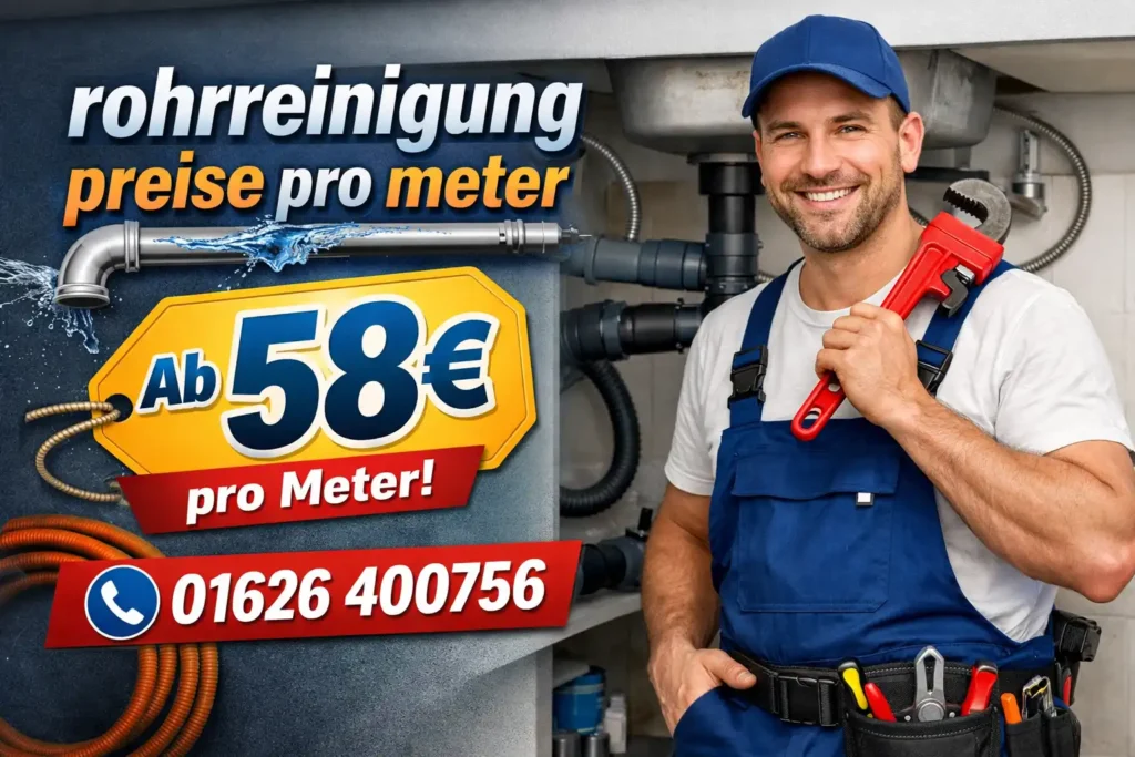 rohrreinigung preise pro meter
