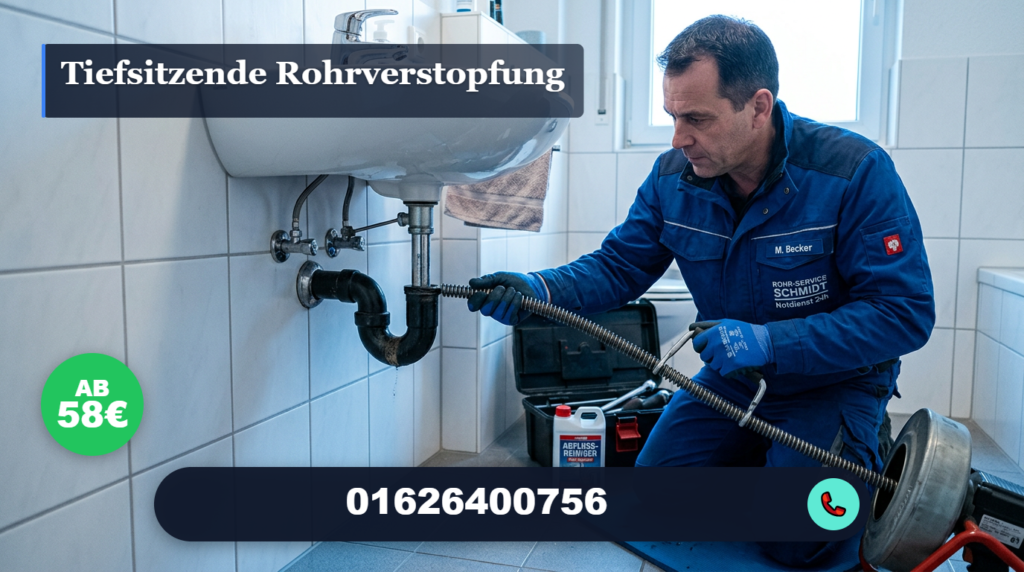 tiefsitzende rohrverstopfung
