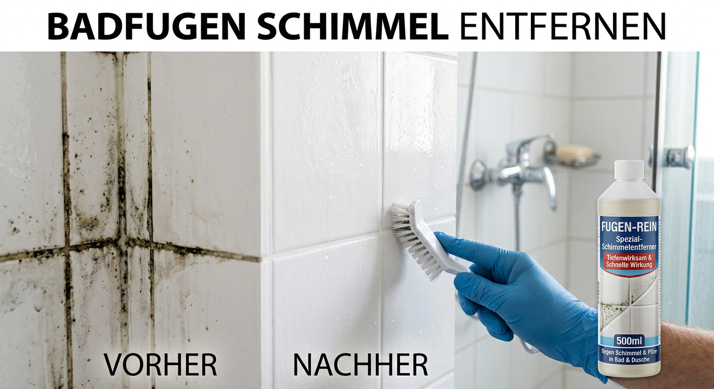 badfugen schimmel entfernen