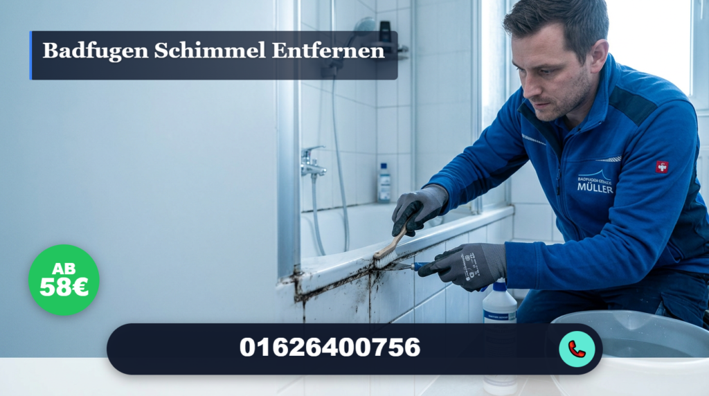 badfugen schimmel entfernen