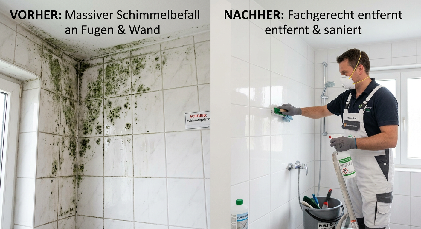 grüner schimmel entfernen
