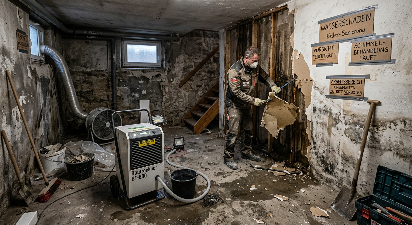 keller sanierung nach wasserschaden