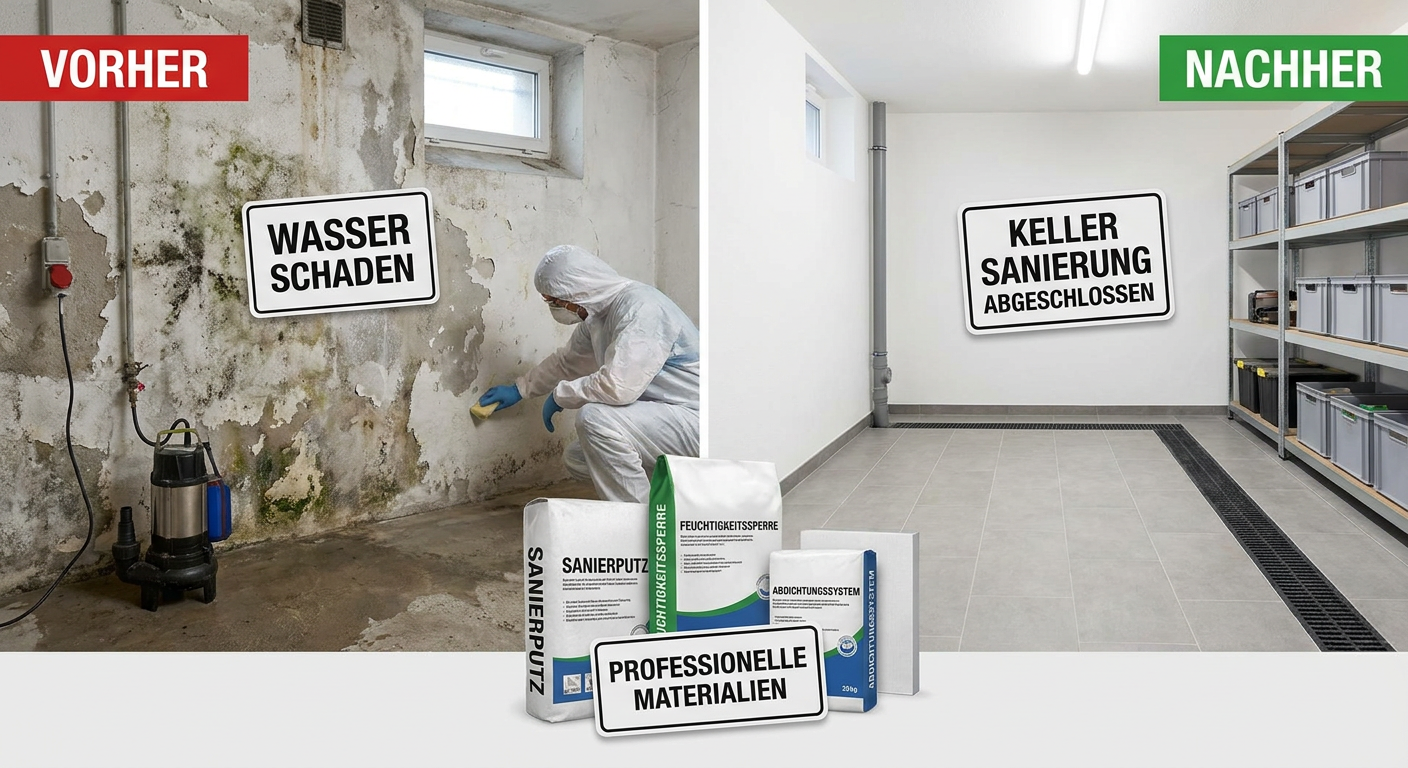 keller sanierung nach wasserschaden