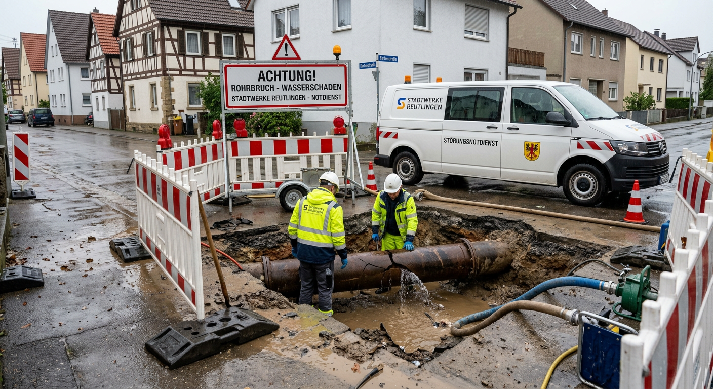 rohrbruch reutlingen