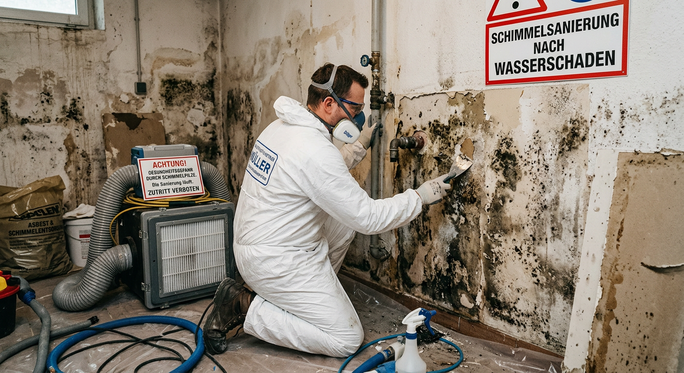schimmel entfernen nach wasserschaden