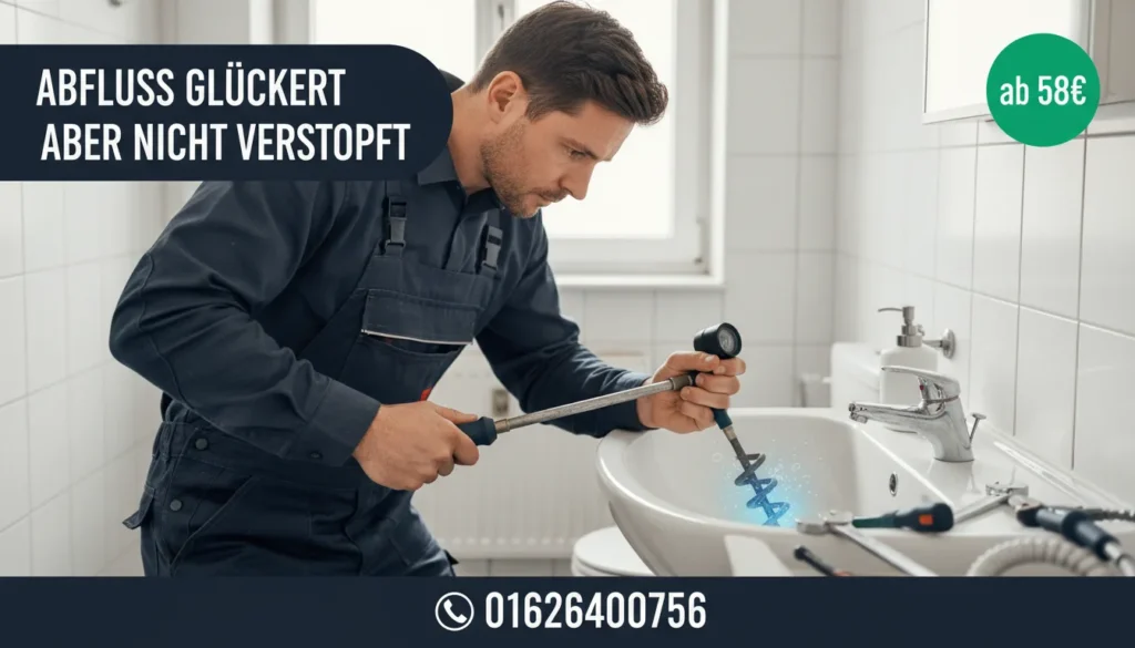 abfluss gluckert aber nicht verstopft
