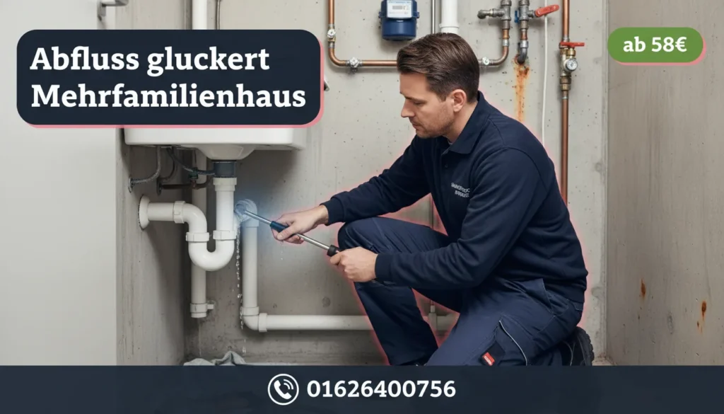 abfluss gluckert mehrfamilienhaus