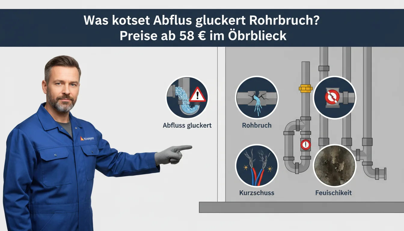 abfluss gluckert rohrbruch – Problem