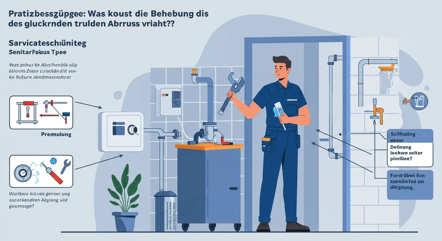 abfluss läuft schlecht ab und gluckert – Lösung