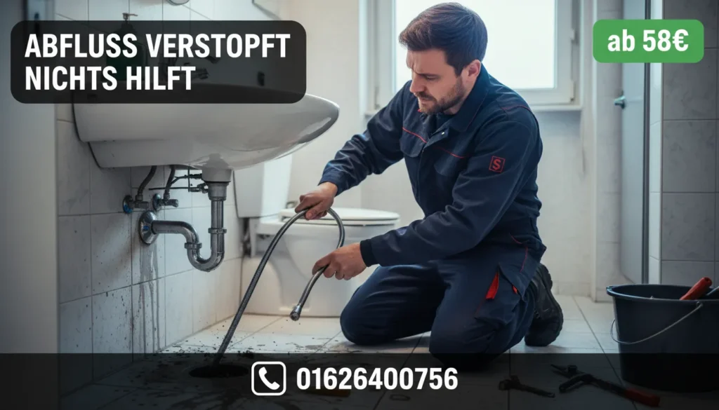 abfluss verstopft nichts hilft