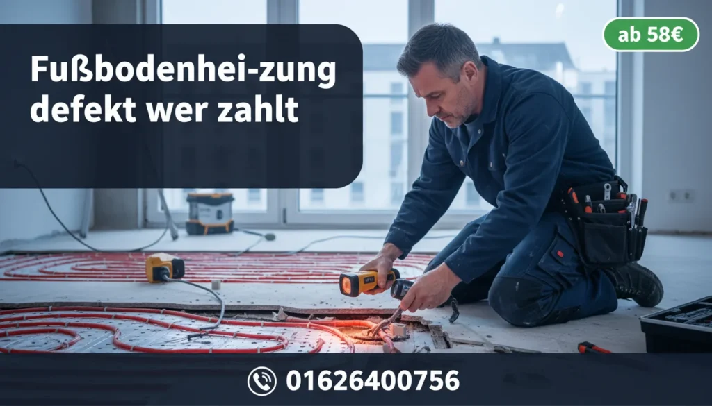 fußbodenheizung defekt wer zahlt