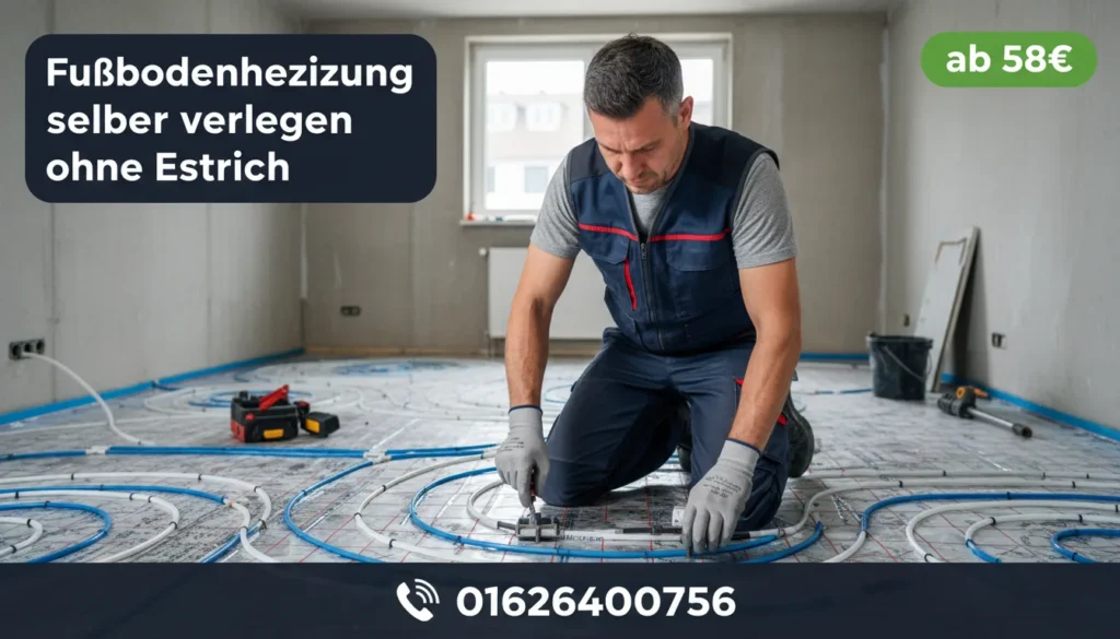 fußbodenheizung selber verlegen ohne estrich