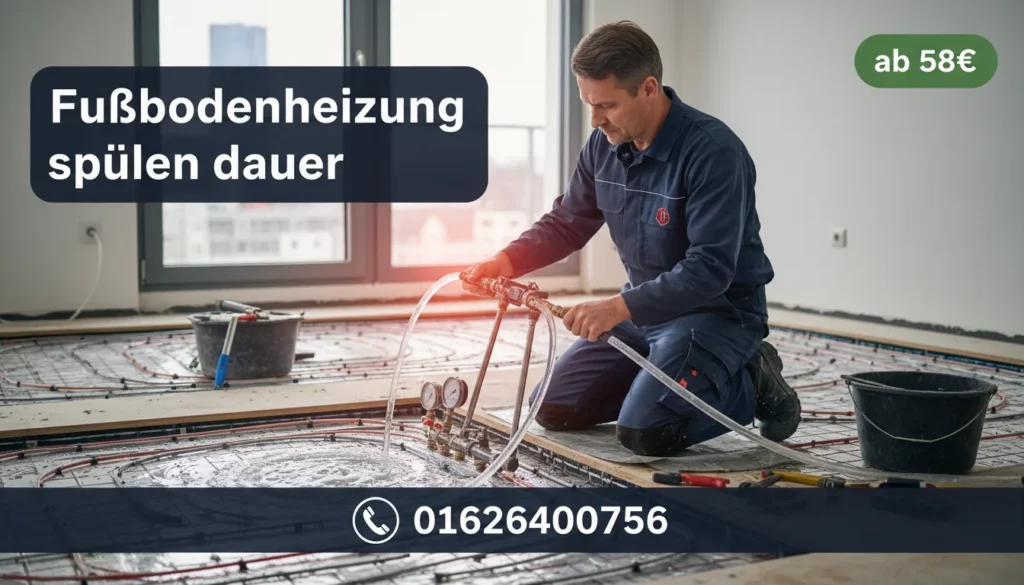 fußbodenheizung spülen dauer