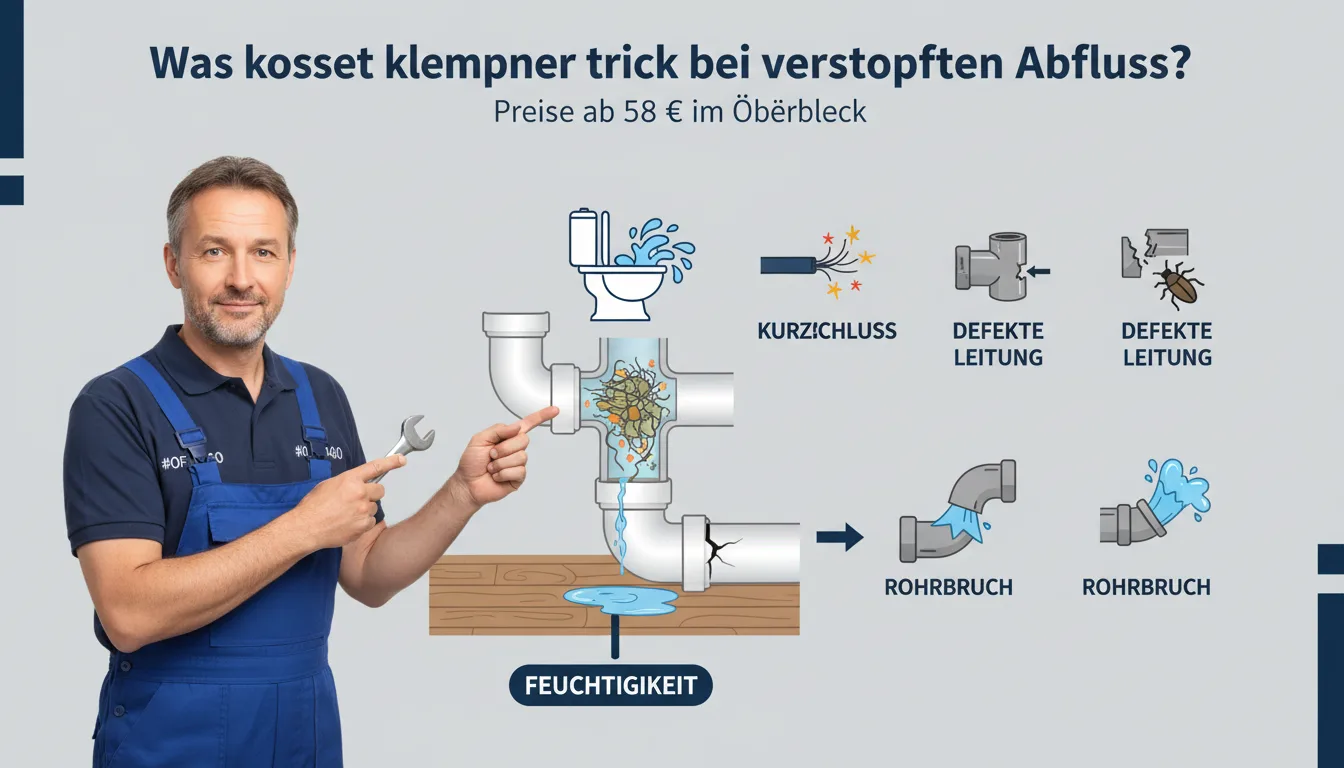 klempner trick bei verstopften abfluss – Problem