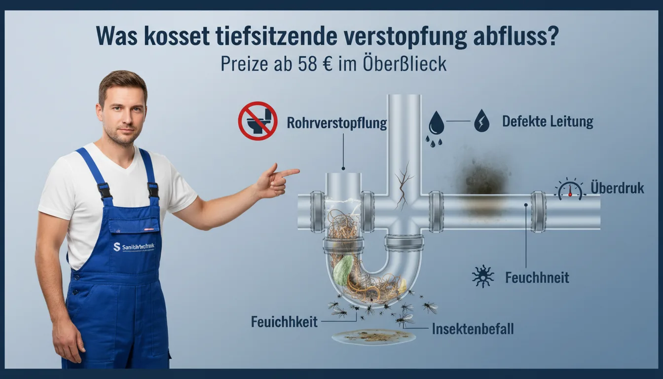 tiefsitzende verstopfung abfluss – Problem