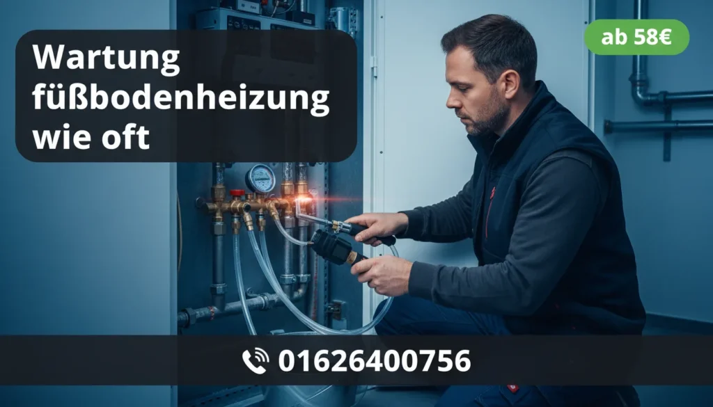 wartung fußbodenheizung wie oft