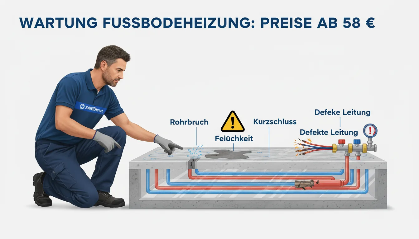 wartung fußbodenheizung wie oft – Problem