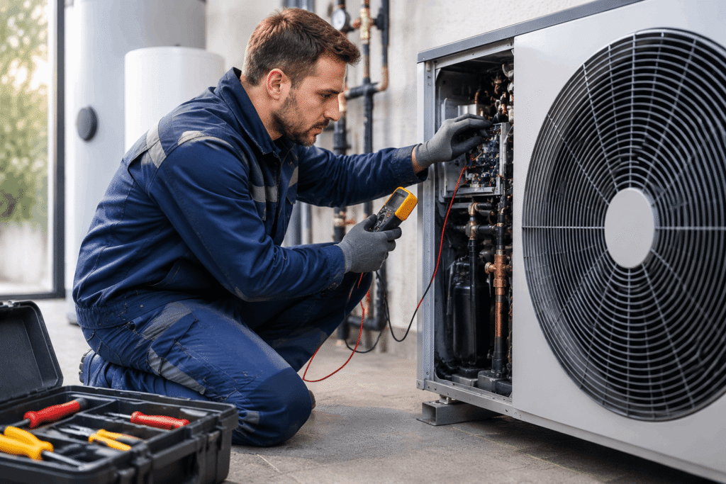 Wärmepumpe Heizung wird nicht warm – professionelle Fehlersuche an Umwälzpumpe, Ventilen und Heizkreisverteiler