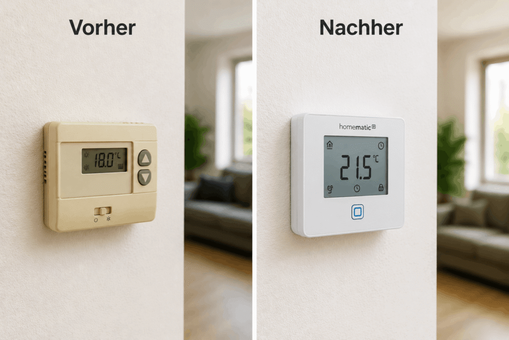 Homematic IP Thermostat installieren – smarte Heizungssteuerung mit individuellen Heizprofilen fachgerecht einrichten