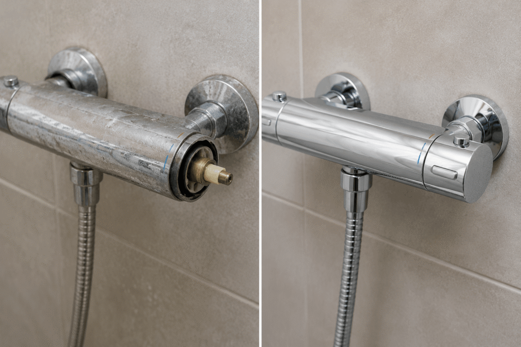 Grohmix Thermostat reparieren – professionelle Reparatur bei schwankender Wassertemperatur und undichter Duscharmatur