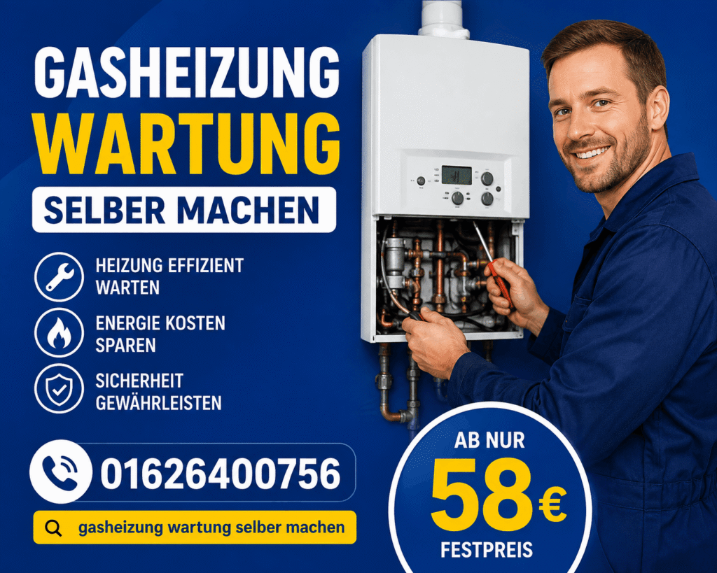Gasheizung Wartung selber machen – Anleitung zur sicheren Heizungswartung