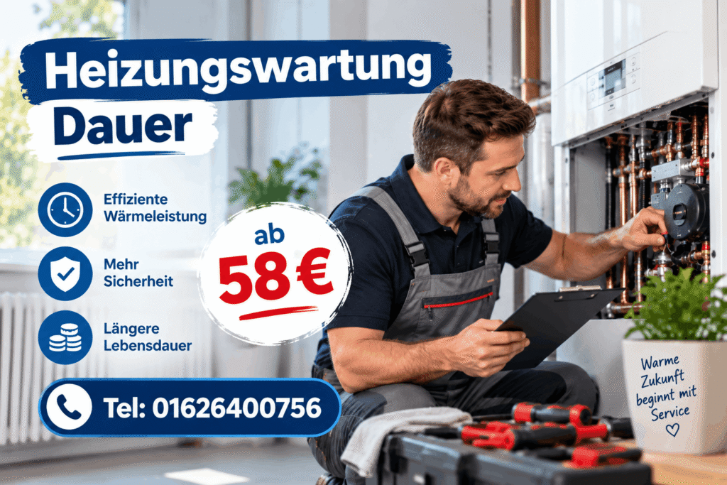 Heizungswartung Dauer – Vergleich der Heizungsanlage vor und nach der Wartung